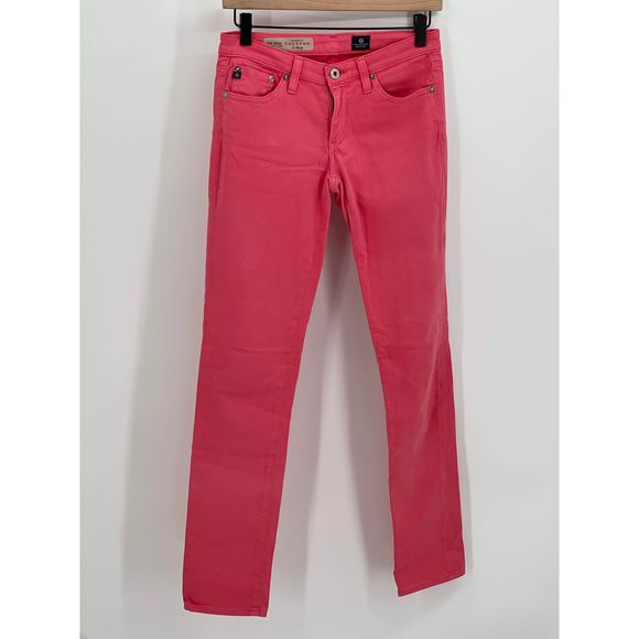 Adriano Goldschmied Denim - AG Adriano Goldschmied Jeans Calypso The Stilt Cigarette Women’s Size 26 Pink